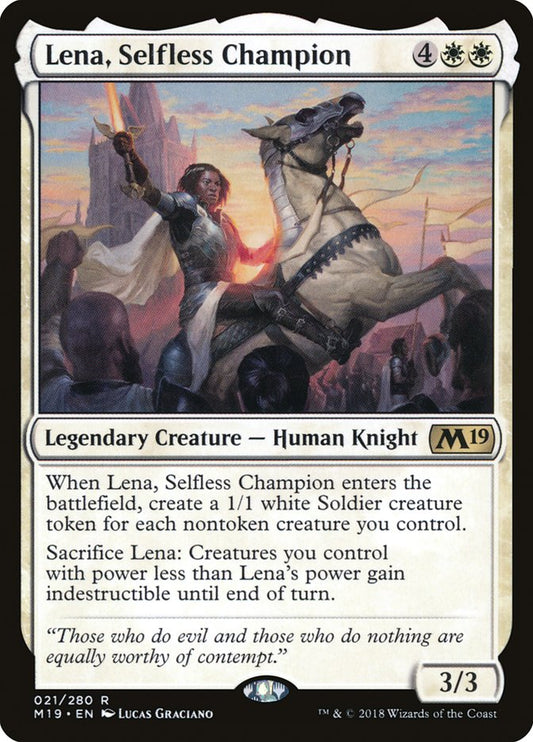 Lena, Selfless Champion front
