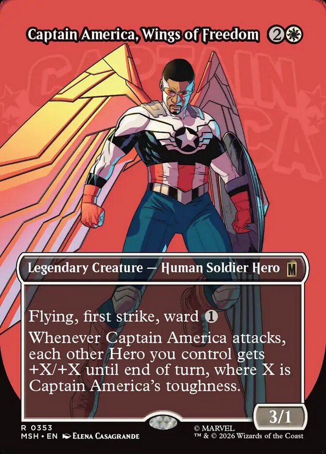 Captain America, Wings of Freedom front