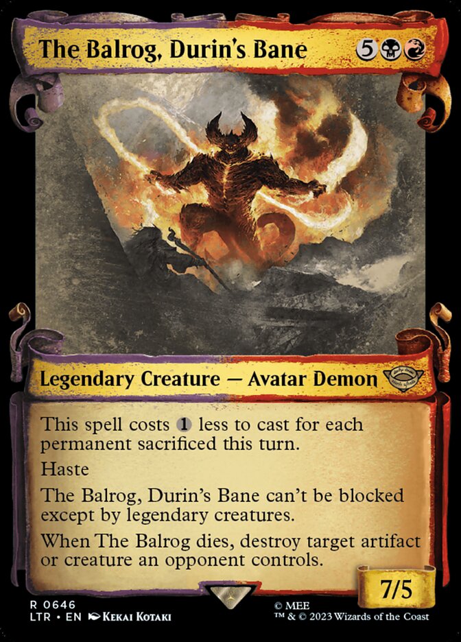 The Balrog, Durin's Bane front