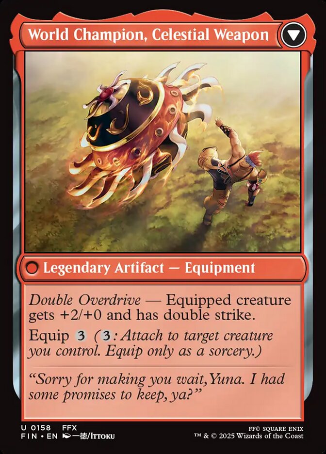 Sidequest: Play Blitzball // World Champion, Celestial Weapon back