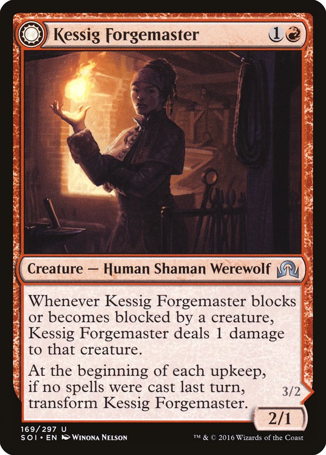 Kessig Forgemaster // Flameheart Werewolf front