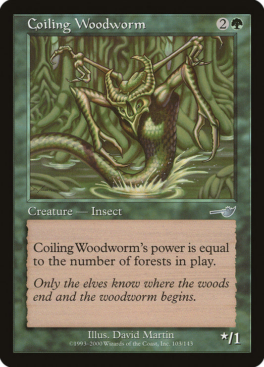 Coiling Woodworm front