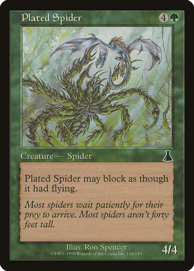 Plated Spider front