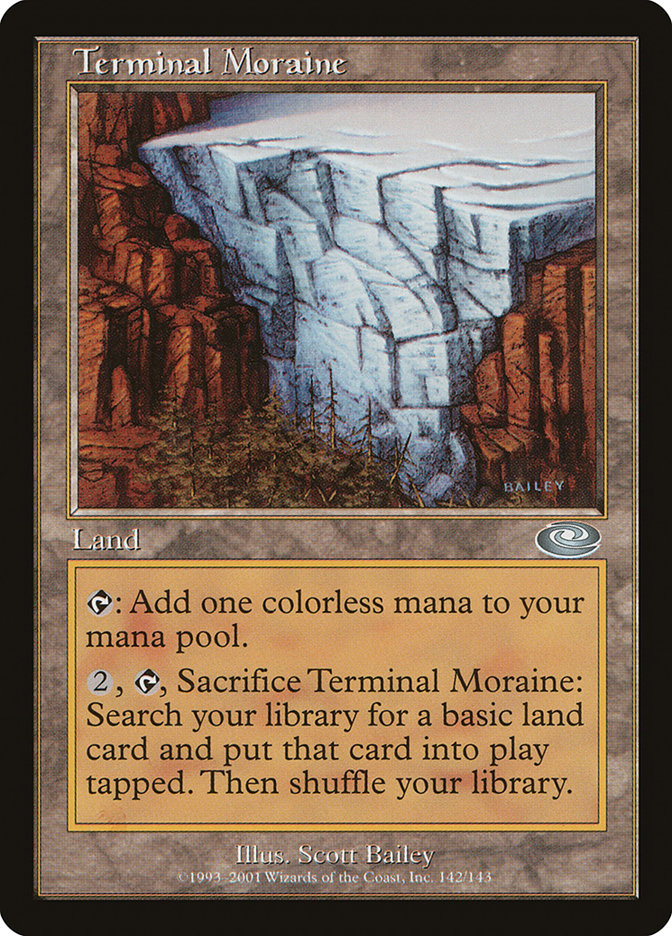 Terminal Moraine front