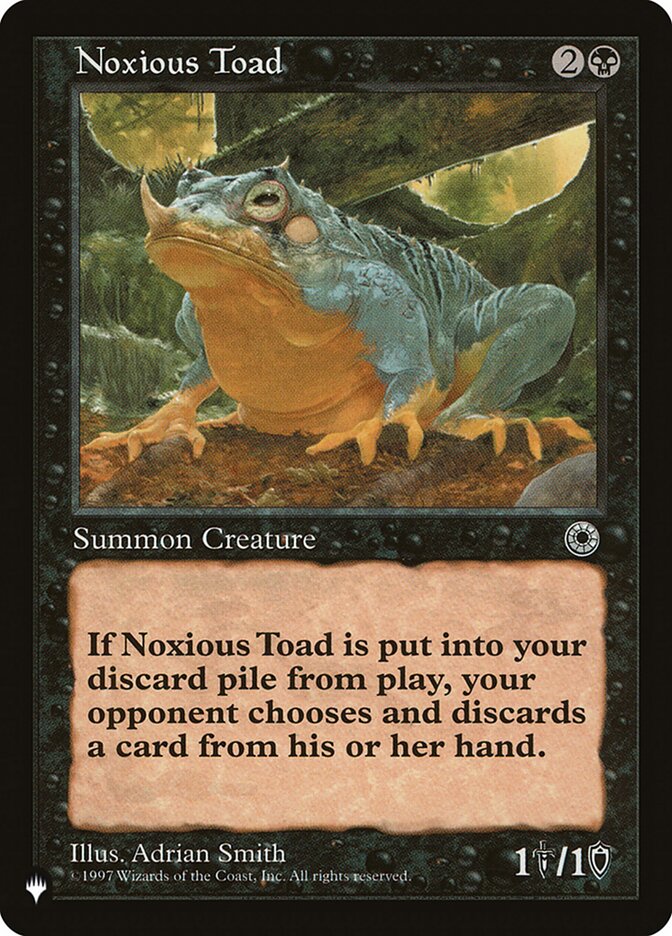 Noxious Toad front