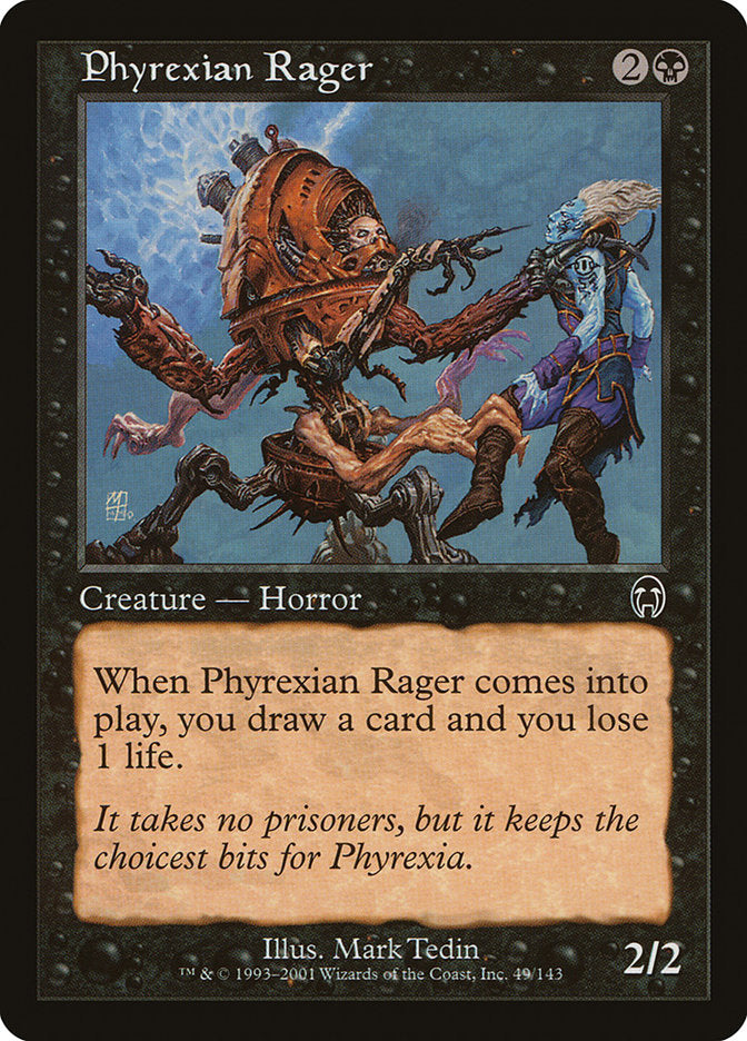 Phyrexian Rager front