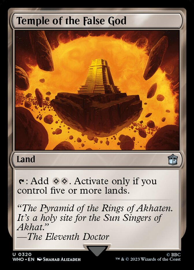 Temple of the False God front