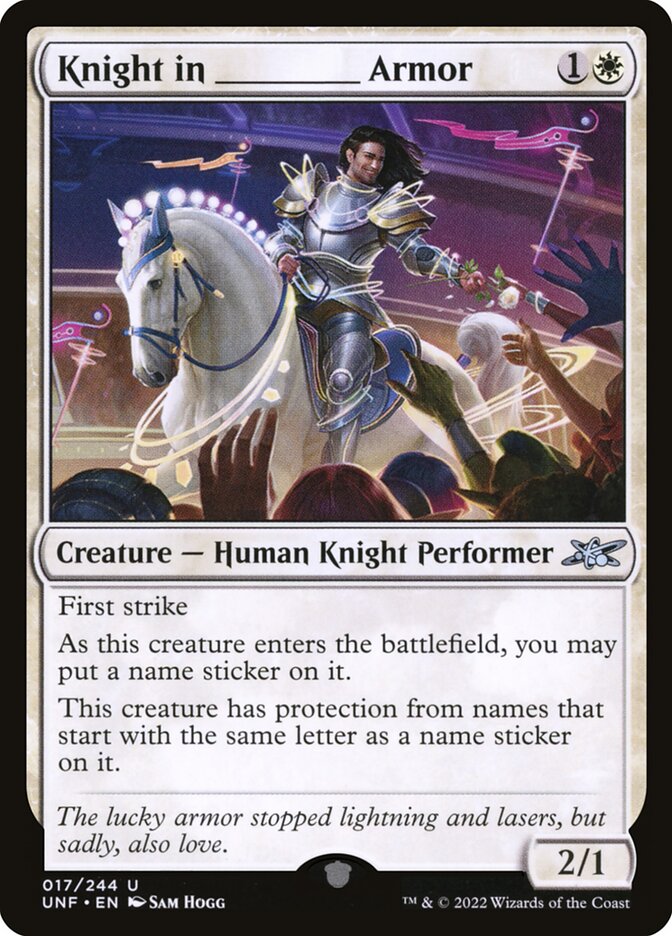 Knight in _____ Armor front