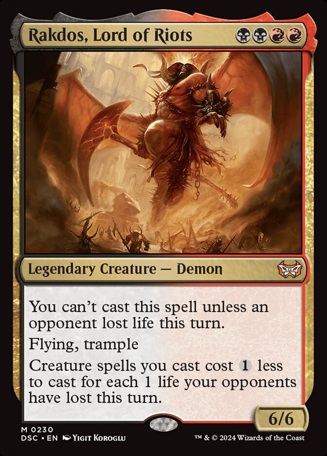 Rakdos, Lord of Riots front