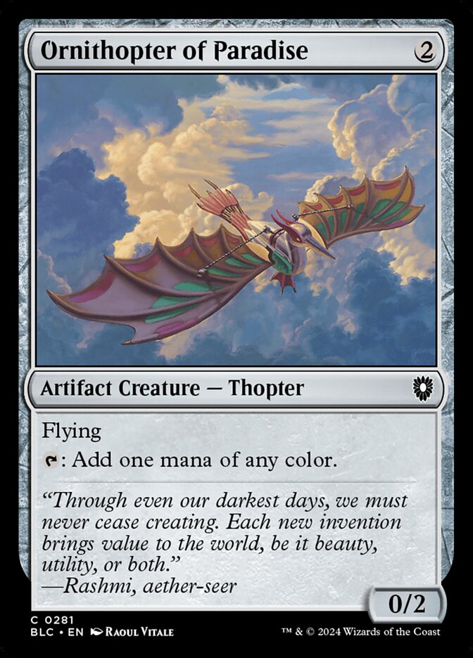 Ornithopter of Paradise front