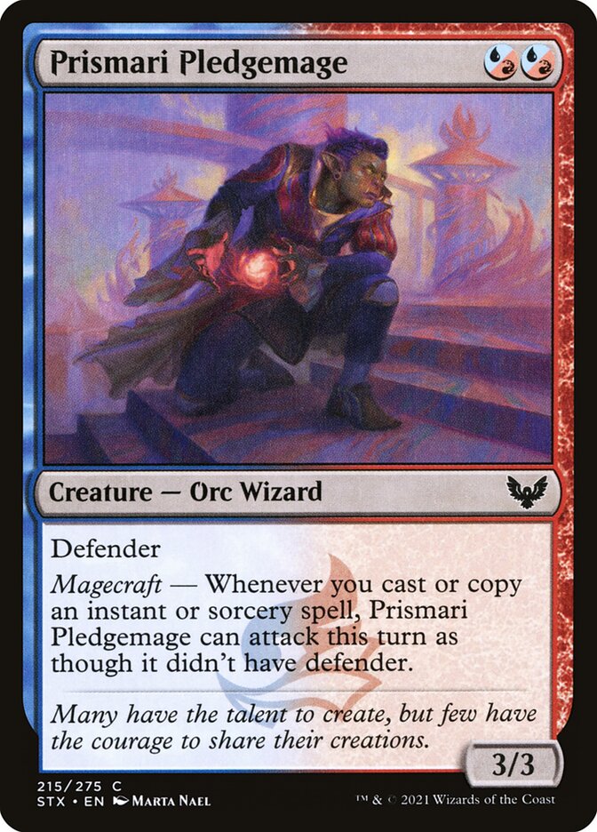 Prismari Pledgemage front