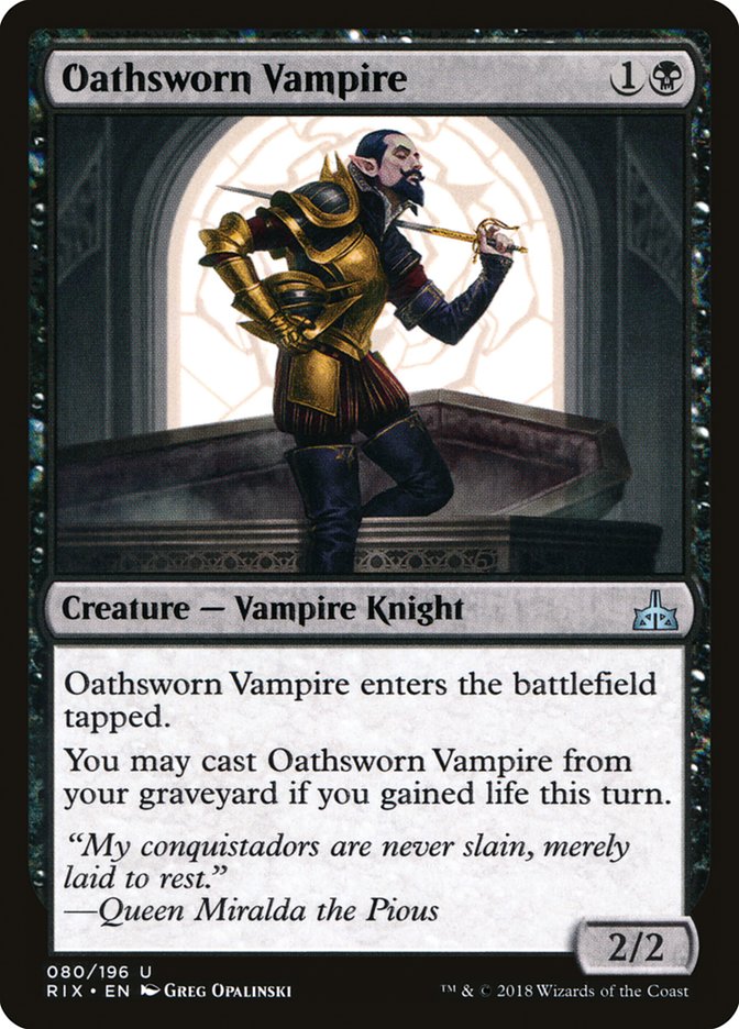 Oathsworn Vampire front