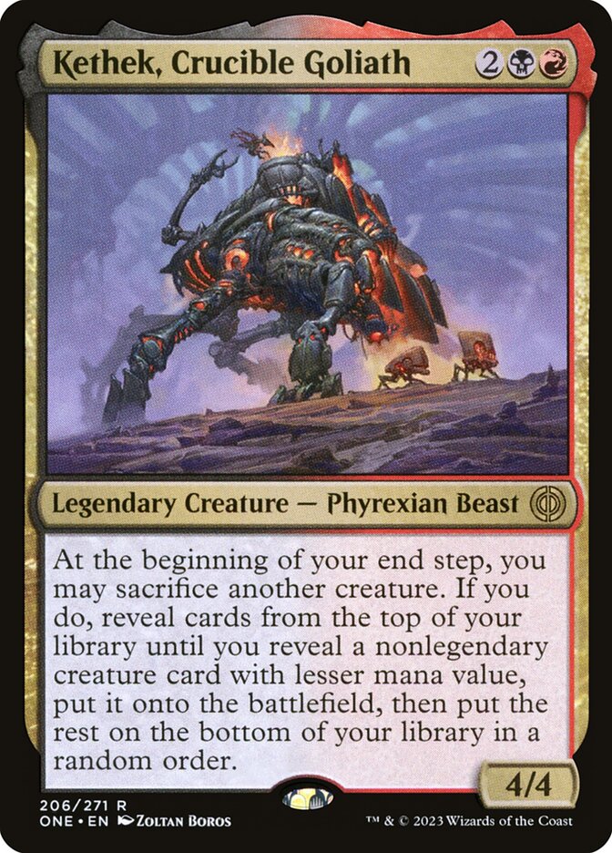 Kethek, Crucible Goliath front