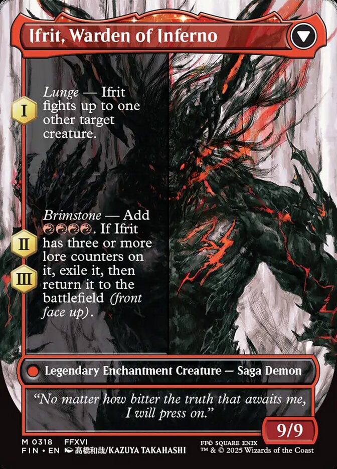 Clive, Ifrit's Dominant // Ifrit, Warden of Inferno back