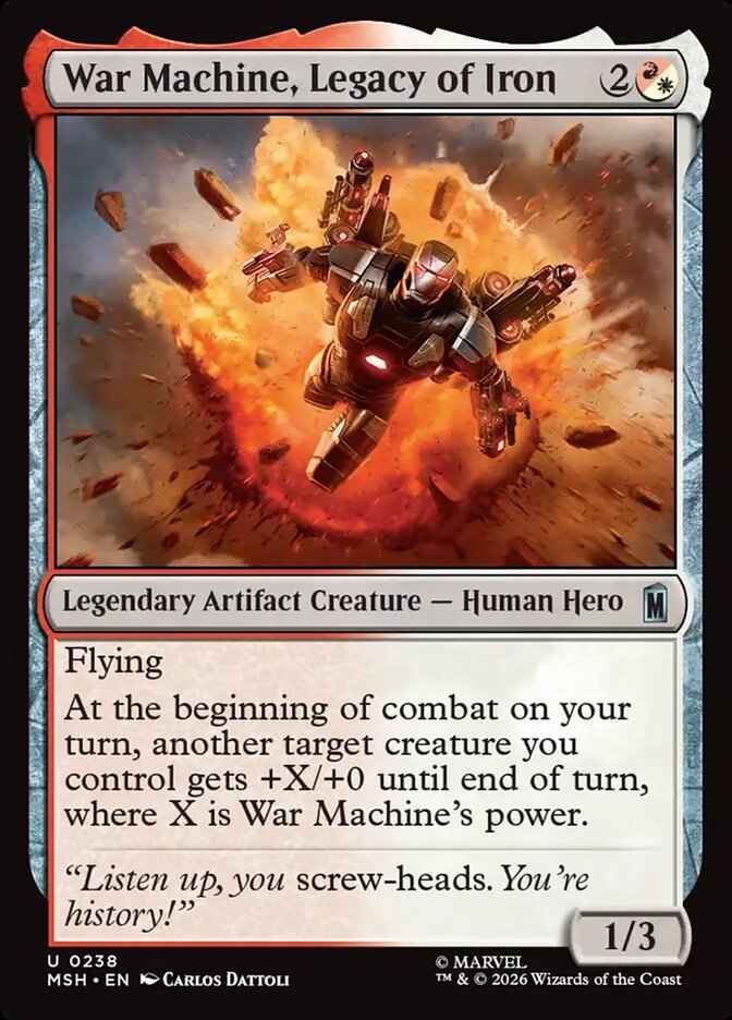 War Machine, Legacy of Iron