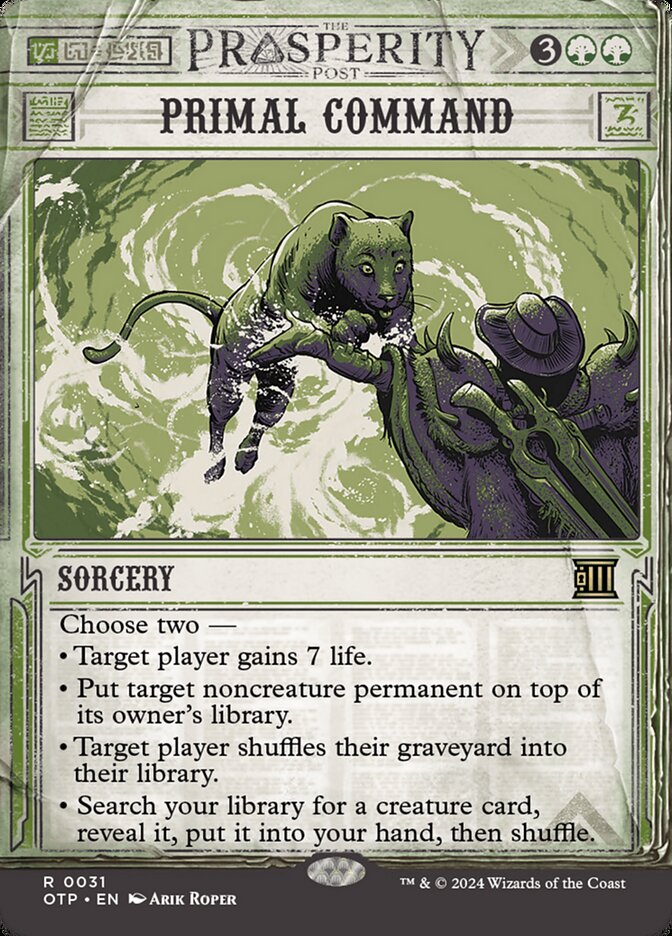 Primal Command front