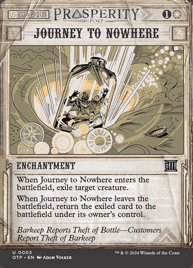 Journey to Nowhere front