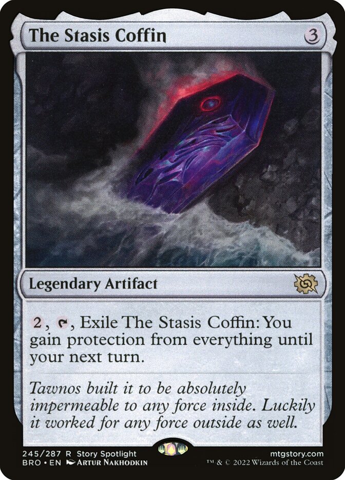 The Stasis Coffin front