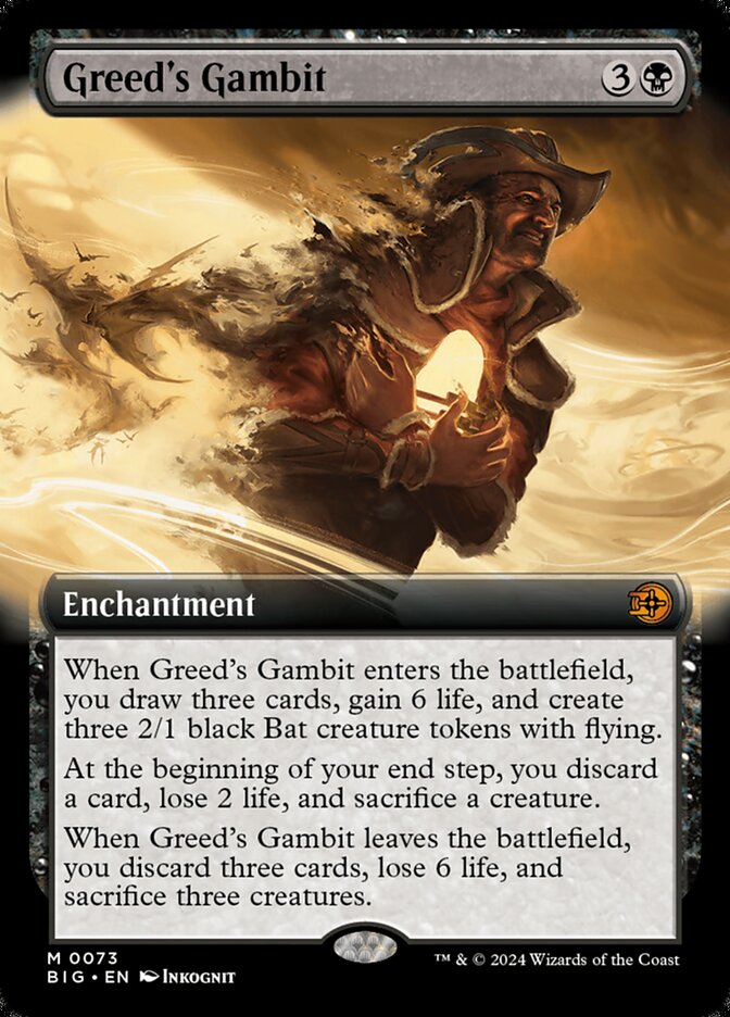 Greed's Gambit front