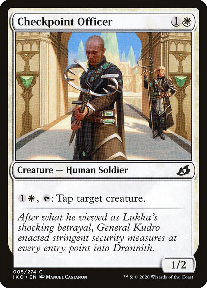 Checkpoint Officer front