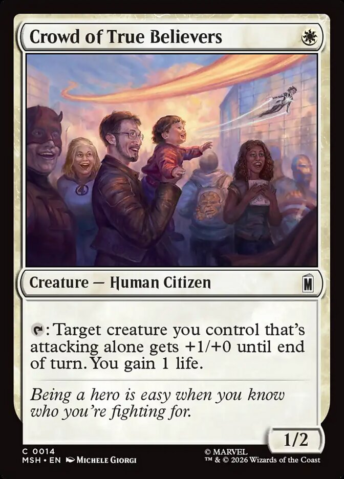 Crowd of True Believers front