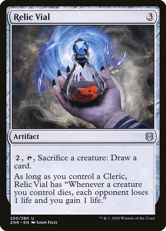 Relic Vial front