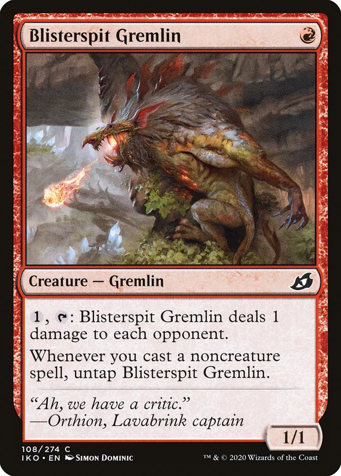 Blisterspit Gremlin front