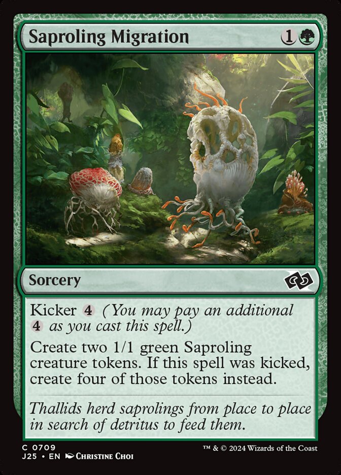 Saproling Migration front