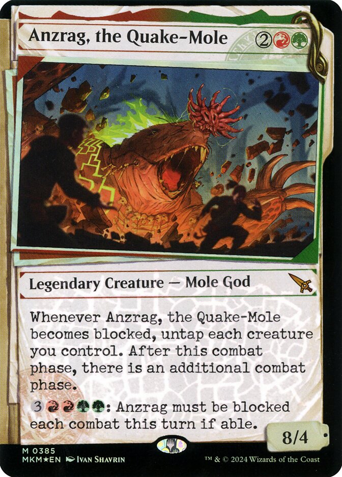 Anzrag, the Quake-Mole front