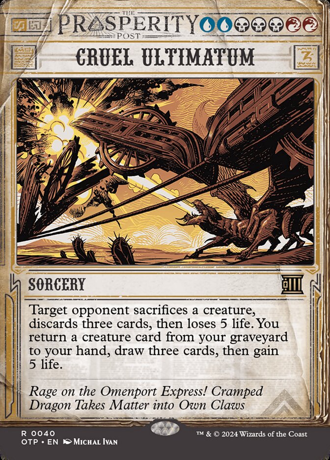 Cruel Ultimatum front