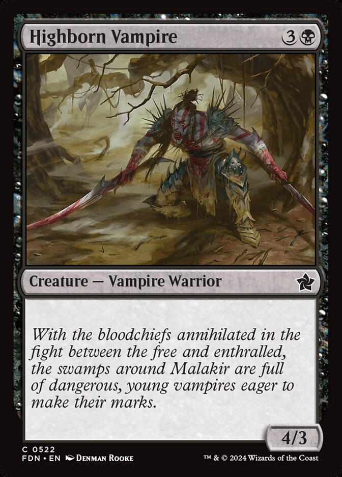 Highborn Vampire front