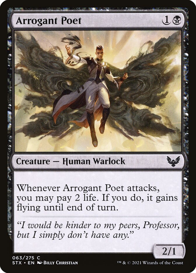 Arrogant Poet front
