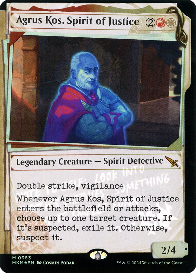 Agrus Kos, Spirit of Justice front