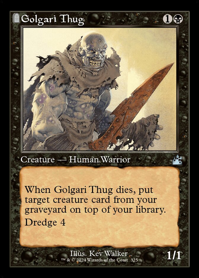 Golgari Thug front