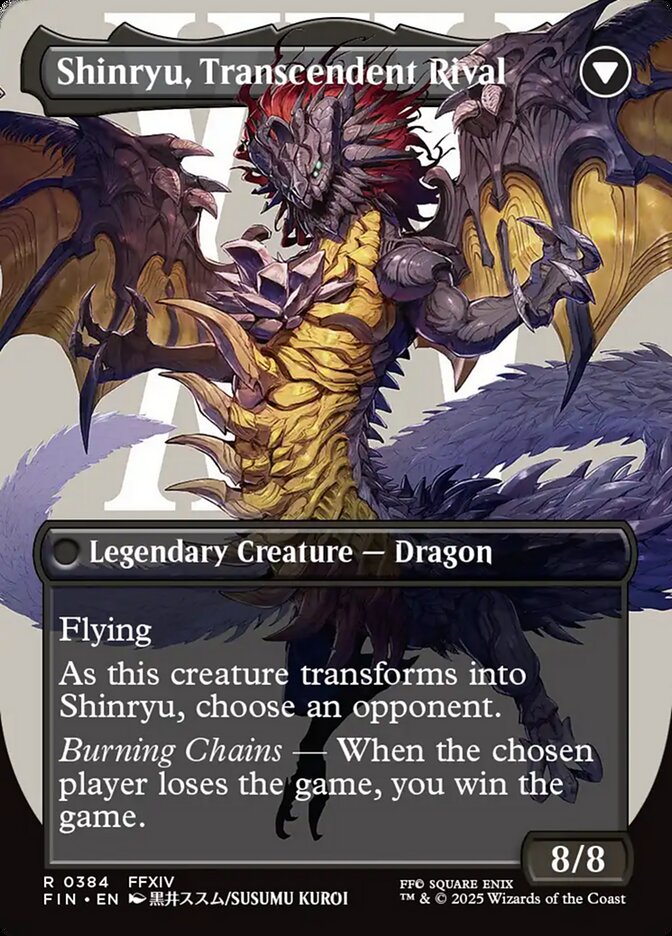 Zenos yae Galvus // Shinryu, Transcendent Rival back