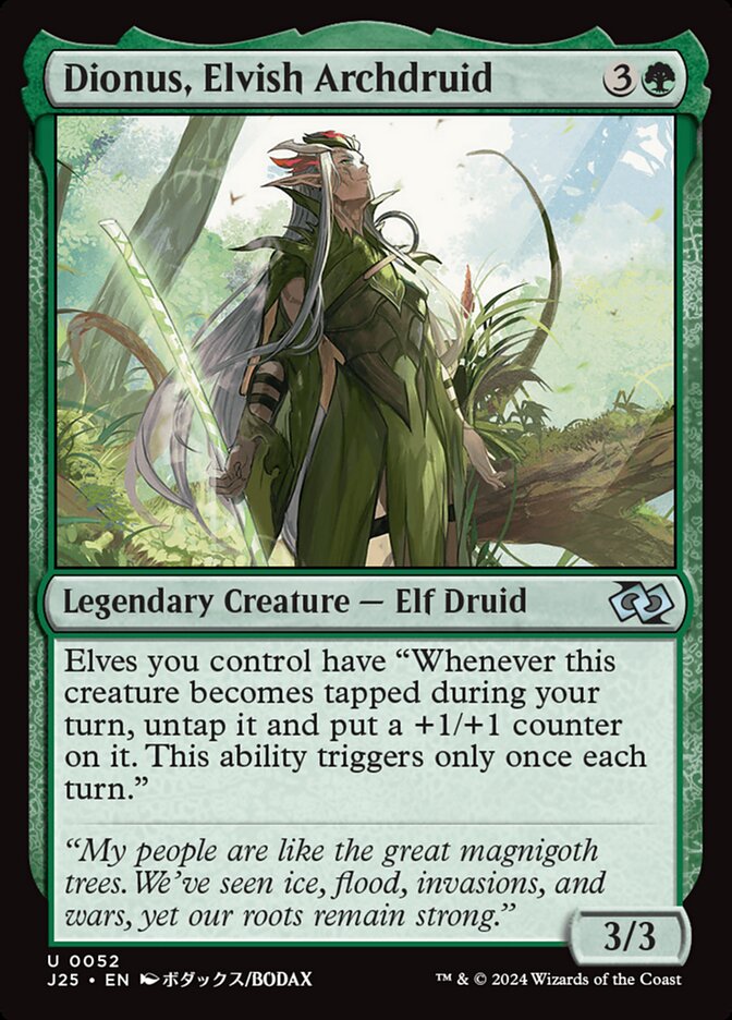 Dionus, Elvish Archdruid front