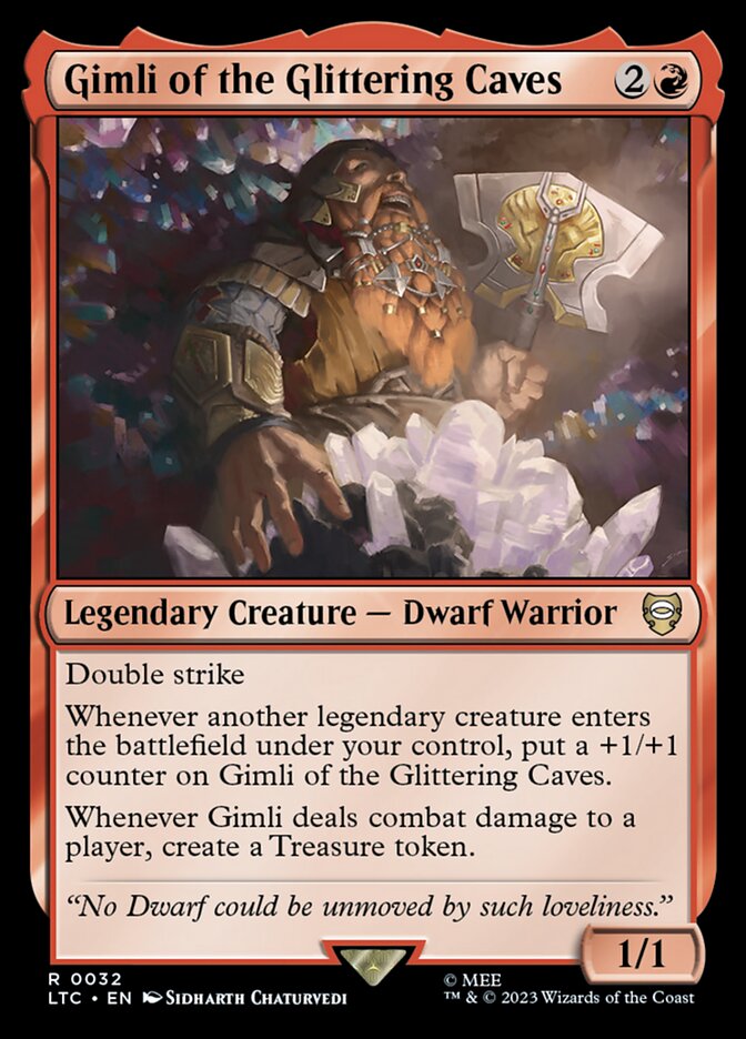 Gimli of the Glittering Caves front