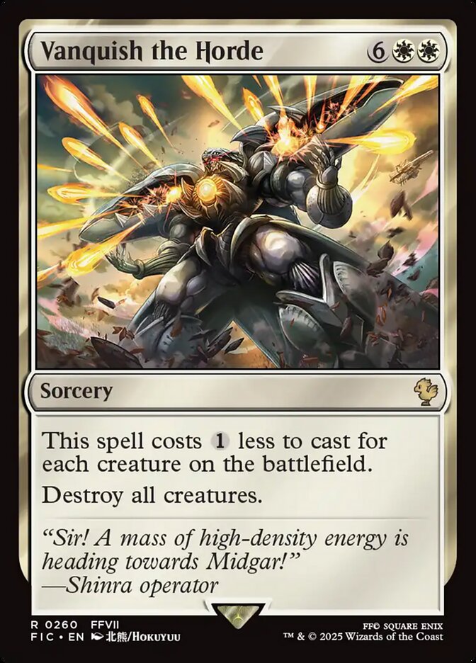 Vanquish the Horde front