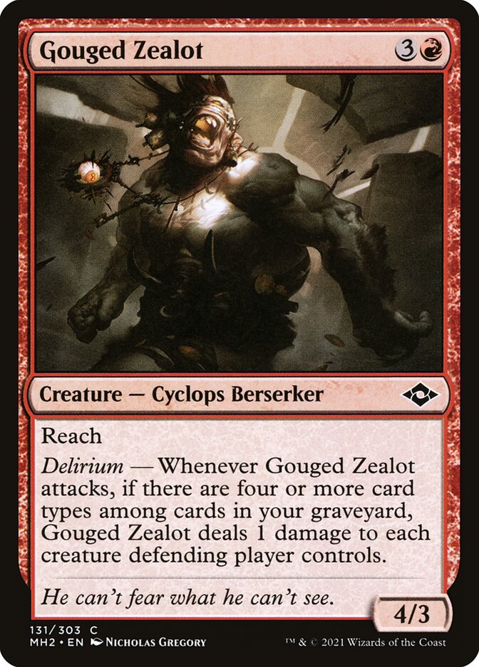 Gouged Zealot front