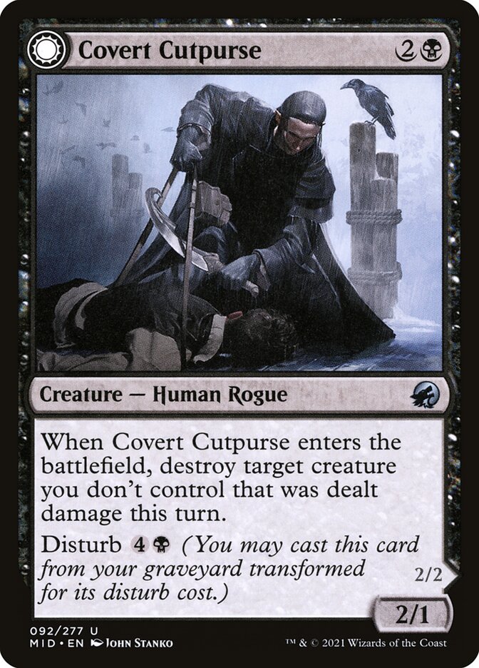 Covert Cutpurse // Covetous Geist front
