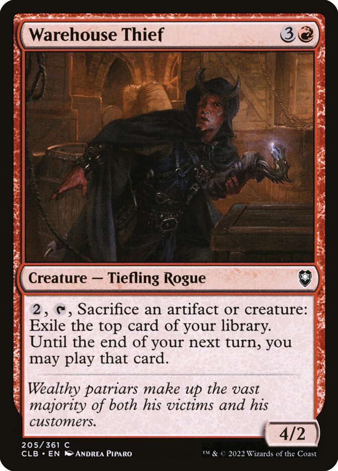 Warehouse Thief front