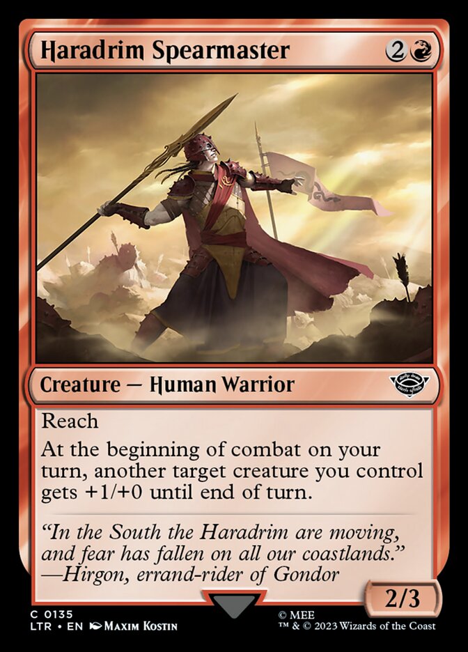 Haradrim Spearmaster front