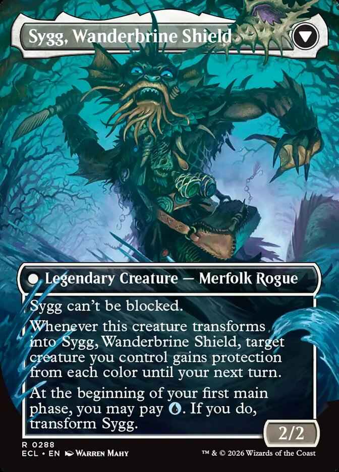 Sygg, Wanderwine Wisdom // Sygg, Wanderbrine Shield (Full Art)
