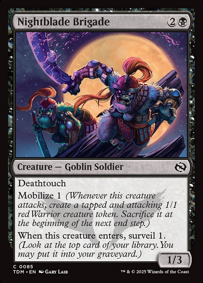 Nightblade Brigade front