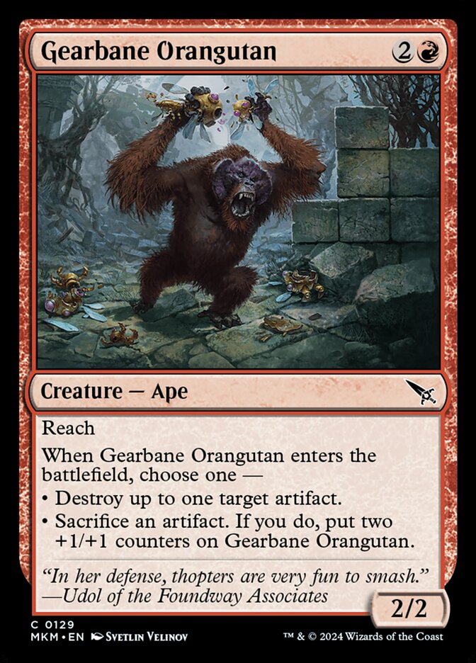 Gearbane Orangutan front