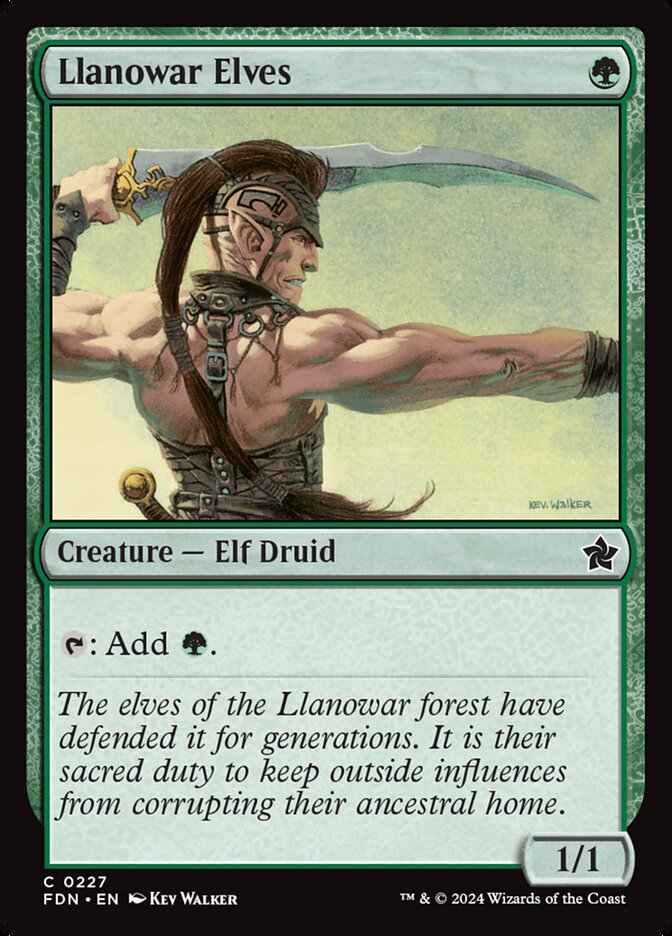 Llanowar Elves front
