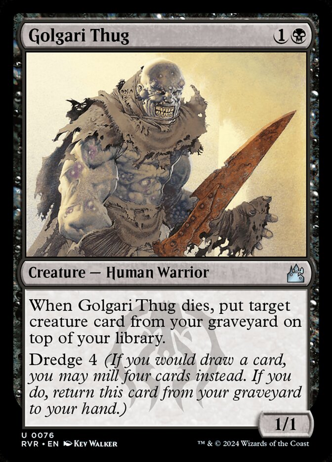 Golgari Thug front