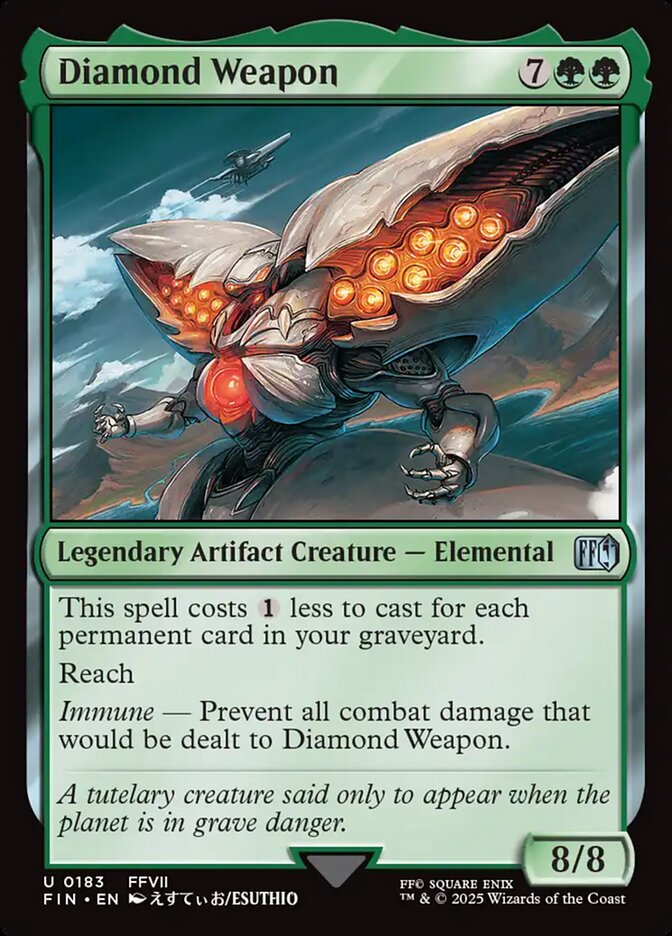 Diamond Weapon front