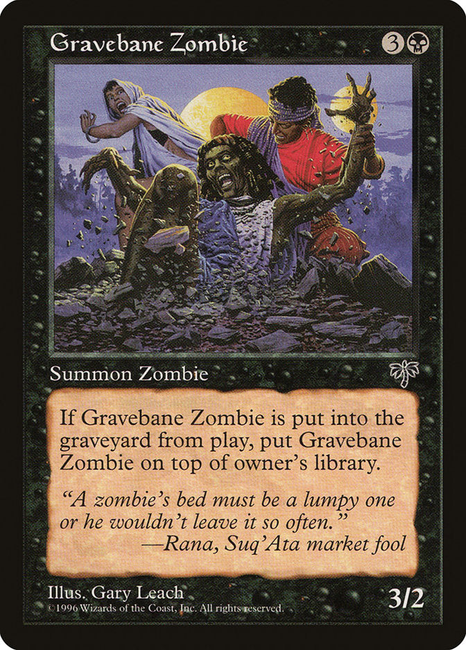 Gravebane Zombie front