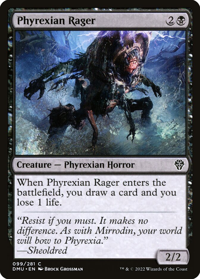 Phyrexian Rager front